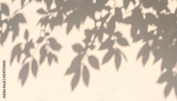 Fototapeta tree leaf branches shadow background