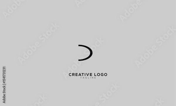 Obraz P Abstract initial monogram letter alphabet logo design