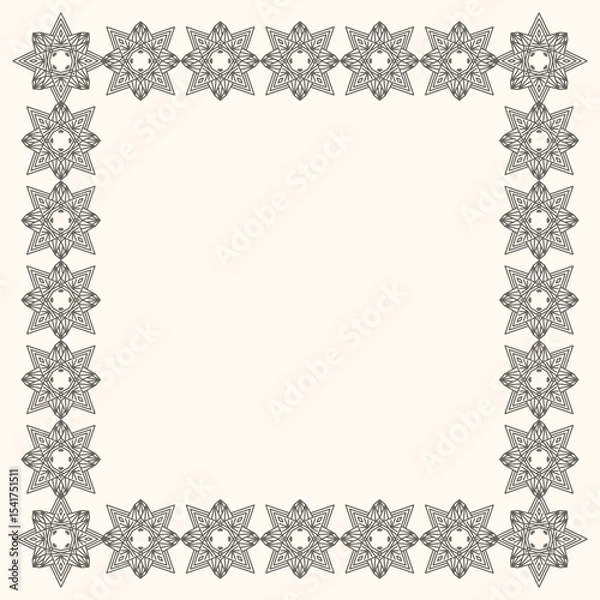 Fototapeta Minimalist hand drawn vector frame. Art for greeting cards, wedding invitations, poster design, postcards, branding, logo design, background.