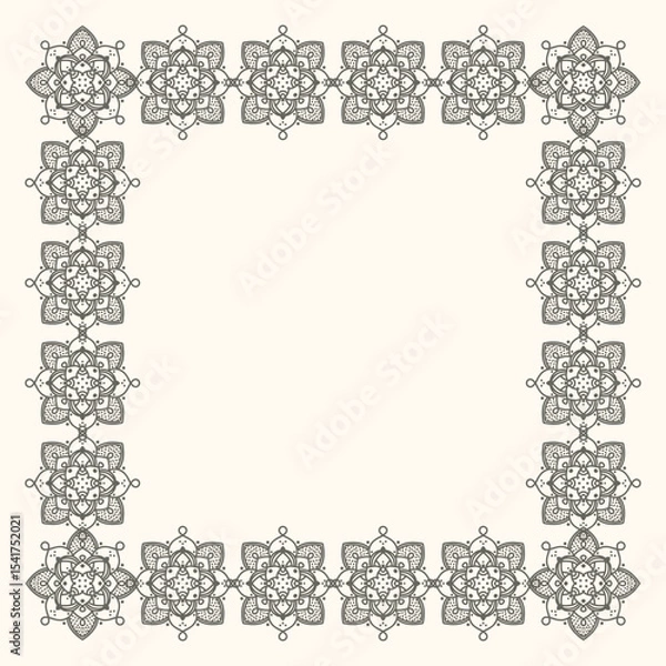 Fototapeta Minimalist hand drawn vector frame. Art for greeting cards, wedding invitations, poster design, postcards, branding, logo design, background.
