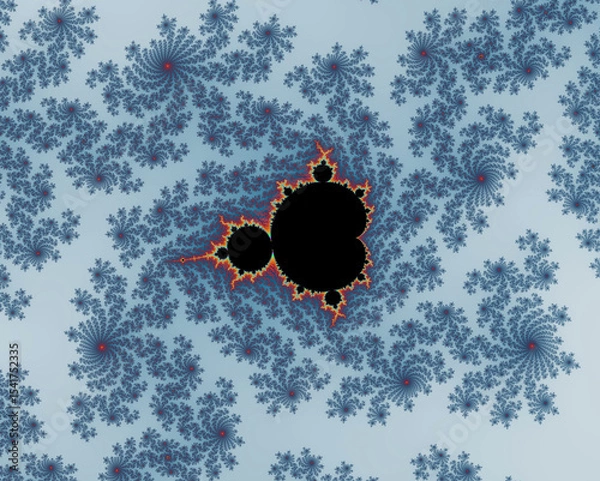 Fototapeta Mandelbrot set fractal generating infinite complexity and artistic patterns