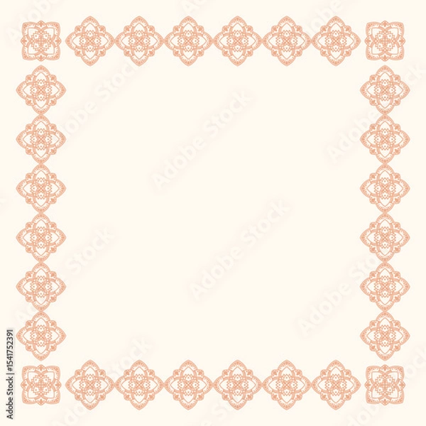 Fototapeta Minimalist hand drawn vector frame. Art for greeting cards, wedding invitations, poster design, postcards, branding, logo design, background.