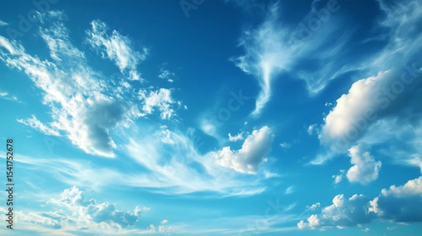 Fototapeta blue sky with white cloud background. white cloud with blue sky background