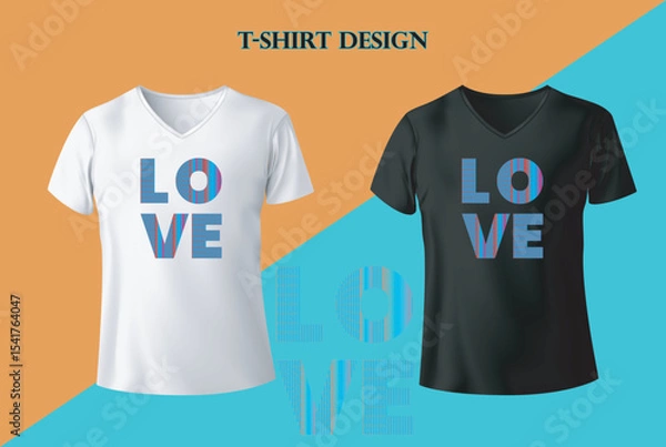 Obraz Creative Modern "LOVE" T Shire design Vector