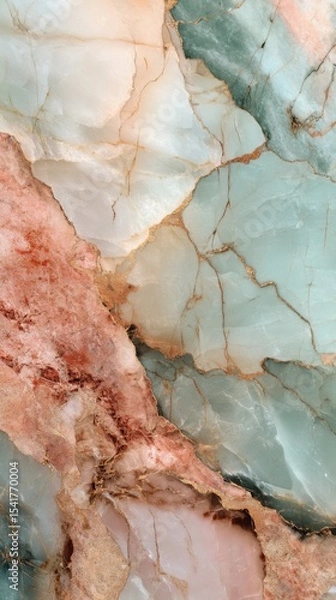 Obraz Crystalline Beauty: Agate Minerals with Abstract Texture and Earthy Colors