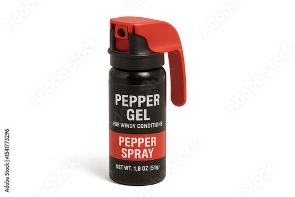 Obraz Pepper spray gel for windy conditions on transparent background