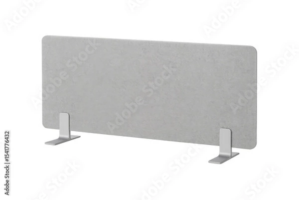 Obraz Sneeze guard standing on transparent background, protecting from virus and bacteria