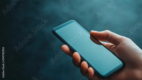 Obraz Hand holding a phone