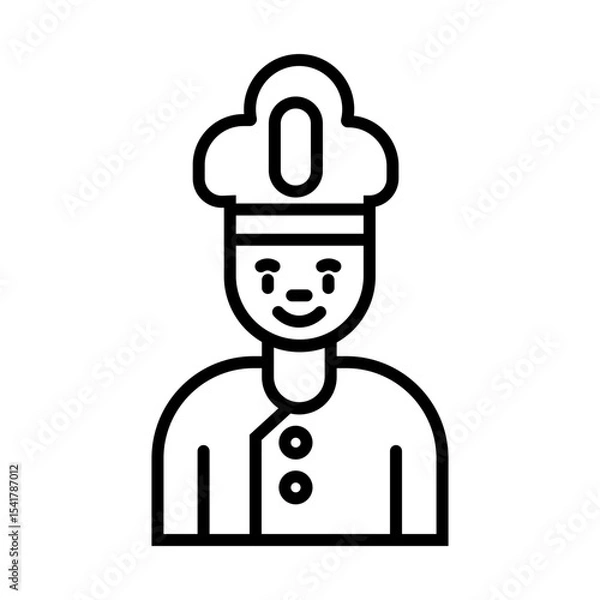 Fototapeta Private Chef Icon Design
