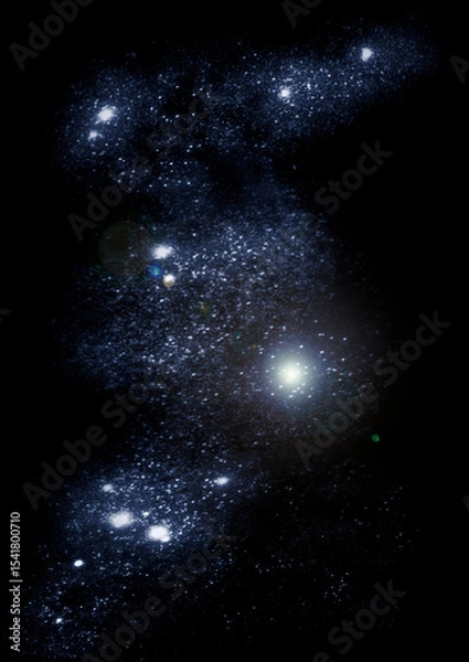 Obraz galaxy in a free space.