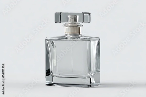 Fototapeta Clear glass perfume bottle