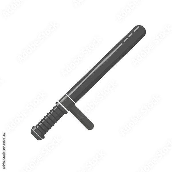 Obraz Police Batons and Security Gear Vector Illustration