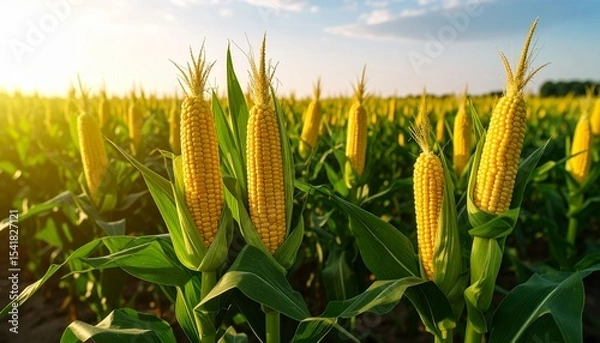 Fototapeta corn field in summer