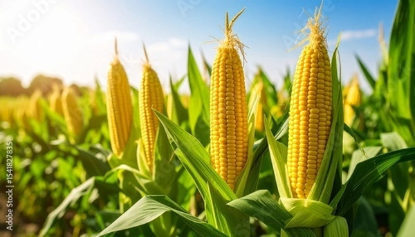 Fototapeta corn field in the summer