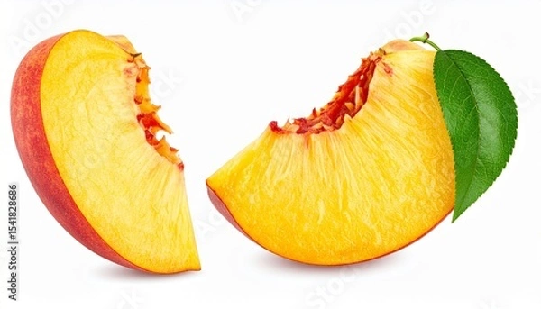 Fototapeta red apple and orange