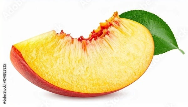 Fototapeta slice of fruit on white
