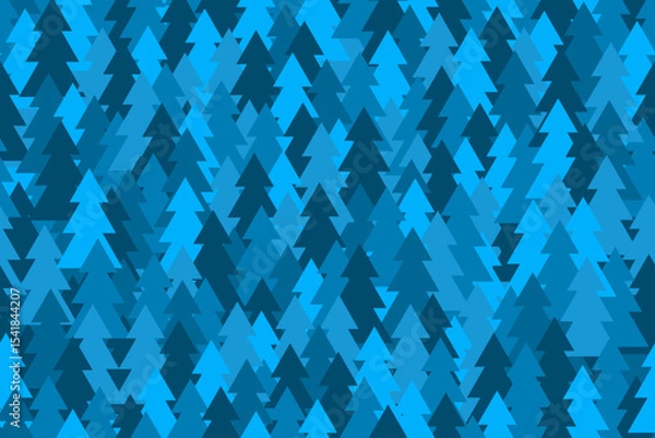 Fototapeta Winter christmas trees background. Vector seamless pattern. Best for textile, wallpapers, wrapping paper and seasonal decoration.