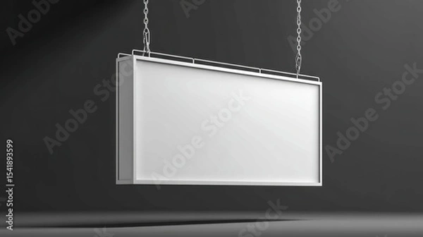 Obraz Empty rectangular hanging sign