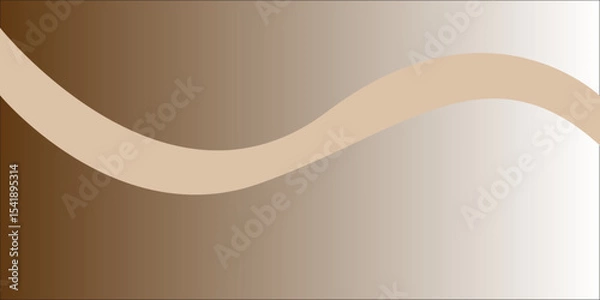 Obraz Abstract vector illustration featuring a curved golden line pattern on a grey background, perfect for a business card or banner design