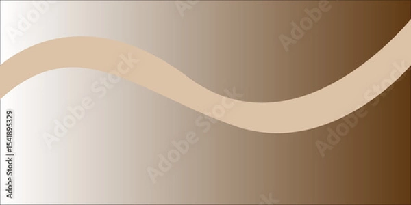 Obraz Abstract background vector illustration featuring a golden wave pattern on a textured brown sheet, perfect for business card design or a blank banner backdrop