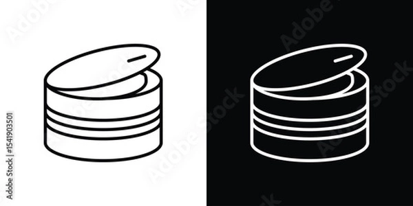 Fototapeta Canned food icon. Graphic Design vector icon. Ui Ux Icons