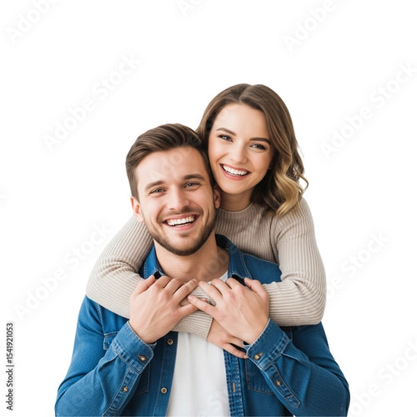 Obraz portrait of a happy couple