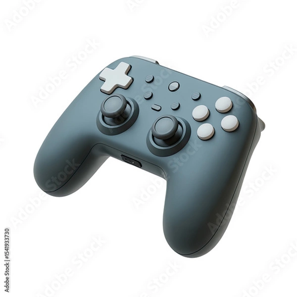 Fototapeta Gray wireless gaming controller pro style for pc switch steam deck android ios and apple devices
