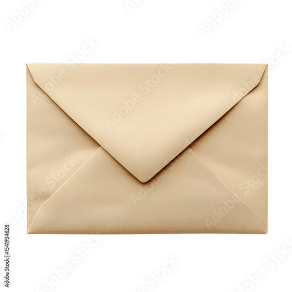 Obraz Beige Envelope Unopened Blank Mail Correspondence