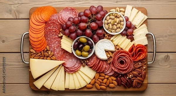 Obraz Artisan Charcuterie Symphony: A Culinary Composition