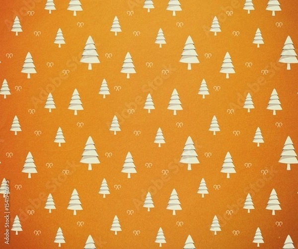 Obraz Digitally generated Orange tree pattern
