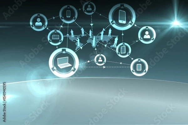 Obraz Online community background