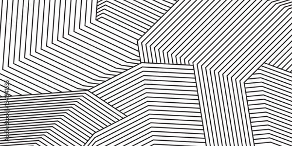 Obraz black line pattern vector ilustration geometric-pattern, seamless-pattern, abstract-pattern background simple design