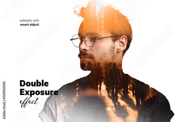 Obraz Double Exposure Photo Effect
