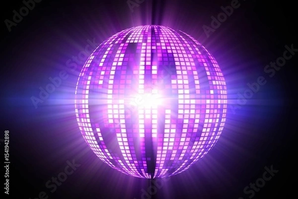Obraz Digitally generated cool disco ball design