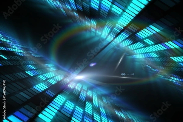Obraz Digitally generated cool disco design
