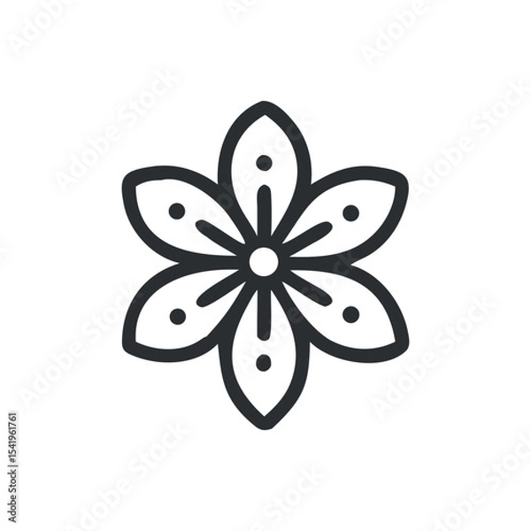 Obraz abstract floral design