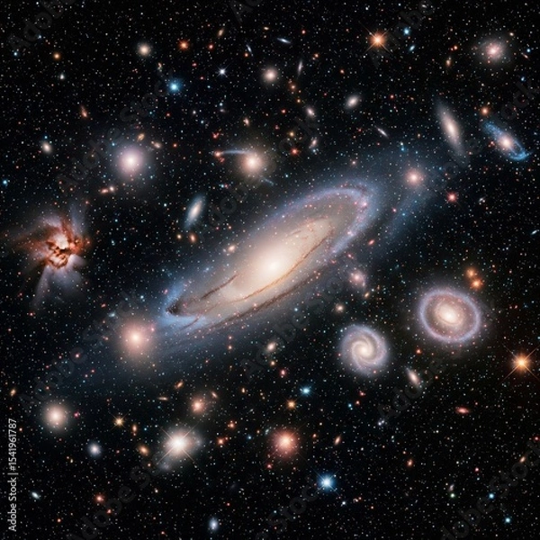 Obraz galaxy in space