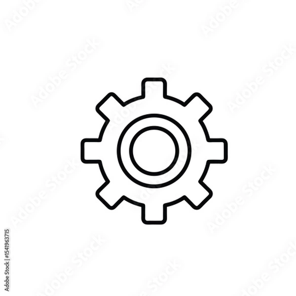 Fototapeta gear icon vector illustration