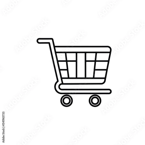 Fototapeta vector shopping cart icon