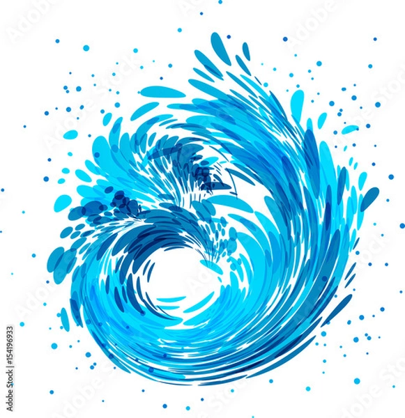 Obraz Splash wave, water stream