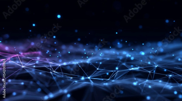 Fototapeta cyber punk background and link network, light background , digital background future, banner product 