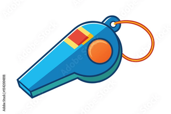 Obraz whistle vector illustration on white background