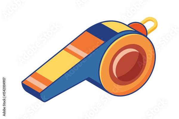 Obraz whistle vector illustration on white background