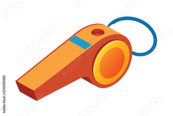 Obraz whistle vector illustration on white background