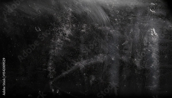 Obraz an overlay of dust and scratches mimicking the effect of an old film creating a distressed chalkboard like design