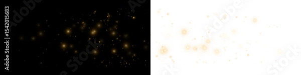 Fototapeta Elegant Gold Bokeh Glitter Burst for Festive or Fantasy Design