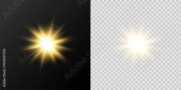 Fototapeta Soft White Sunbeam with Optical Glow and Halo Light for Warm Summer or Heavenly Background Decoration