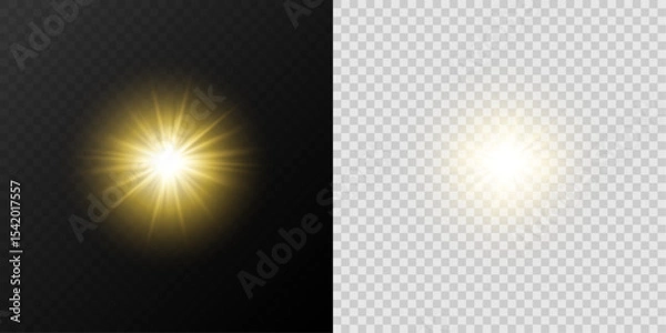 Fototapeta Soft White Sunbeam with Optical Glow and Halo Light for Warm Summer or Heavenly Background Decoration