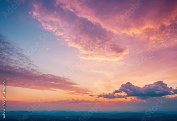 Fototapeta clouds over the blue sky