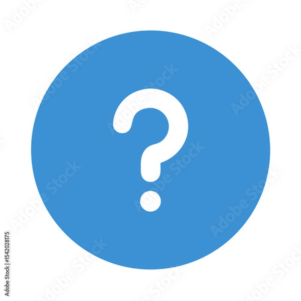 Fototapeta blue question mark icon